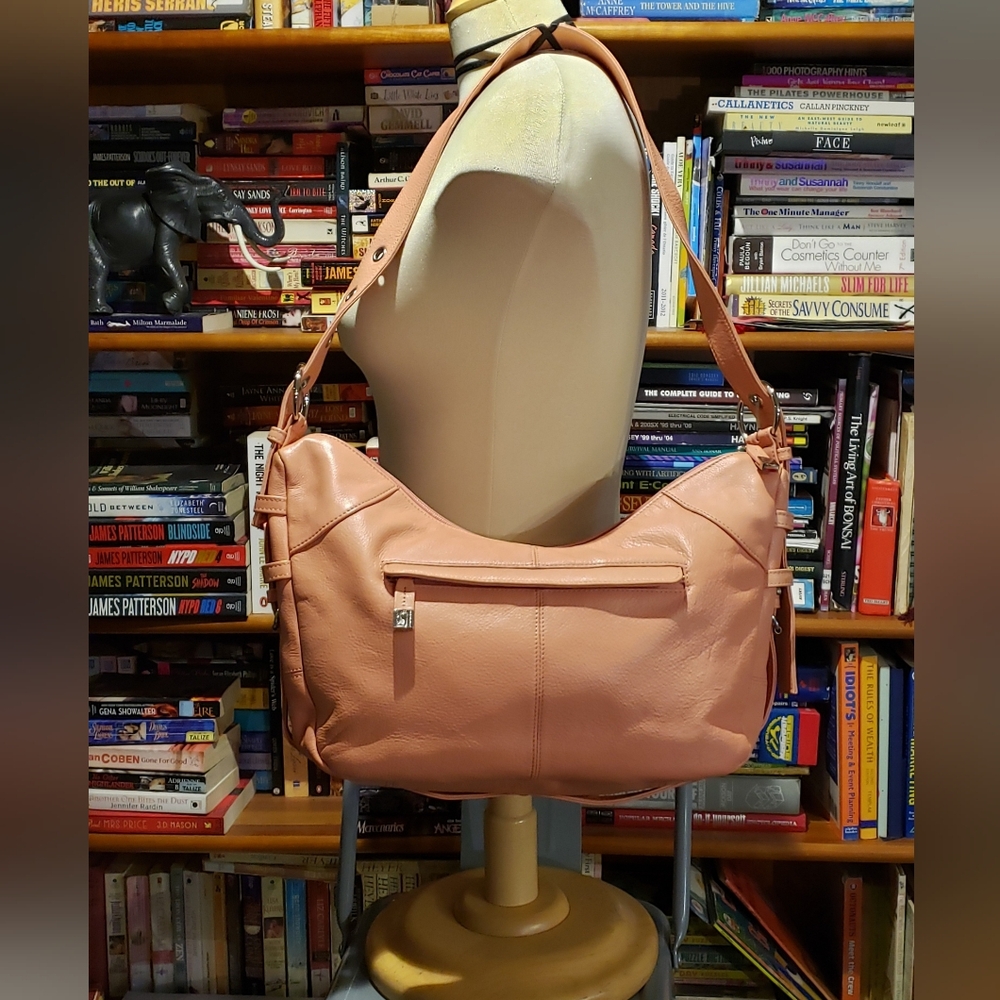 Vintage Soprano Leather Handbag Peach Pink